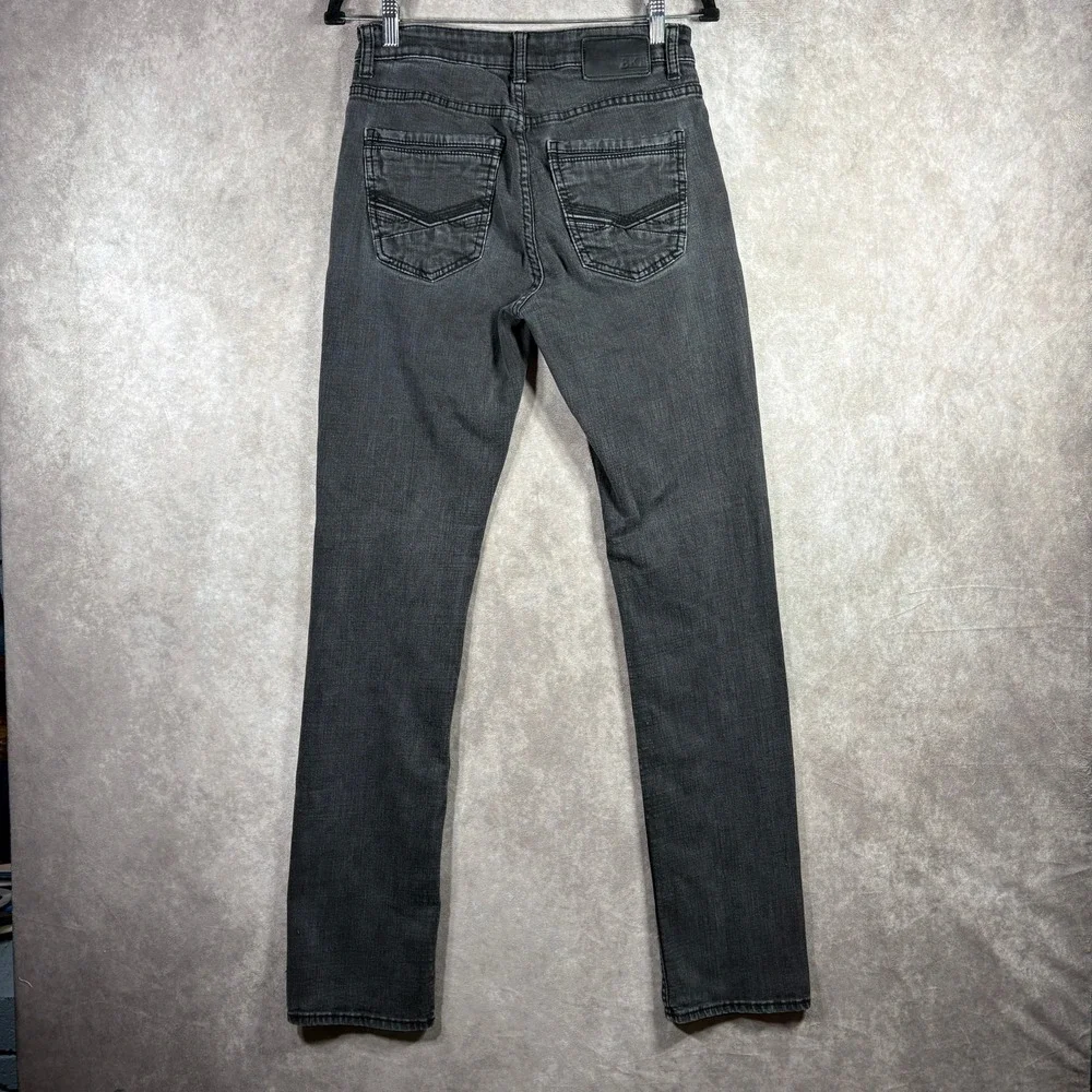 BKE Jeans Mens 30L Black Alec Straight Leg Casual Stretch Denim Pockets
